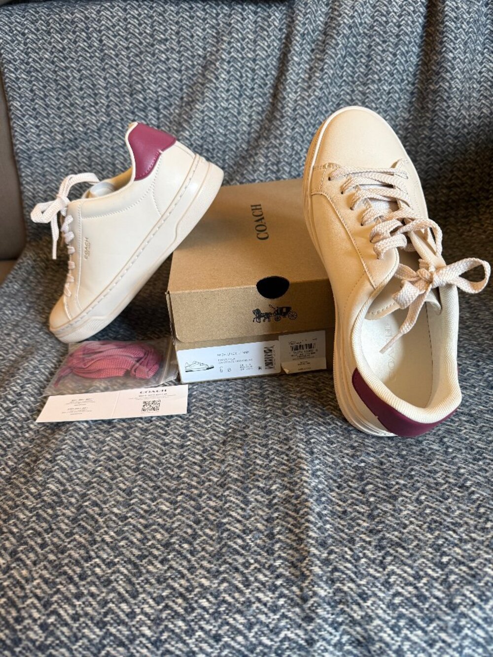 Coach Leather Sneakers - Sz 8 women's